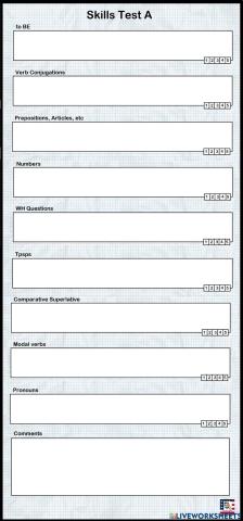 Skills test A
