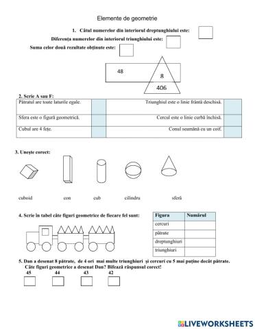 GEOMETRIE clasa a II a