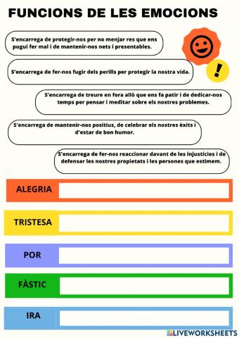 Funcions de les emocions