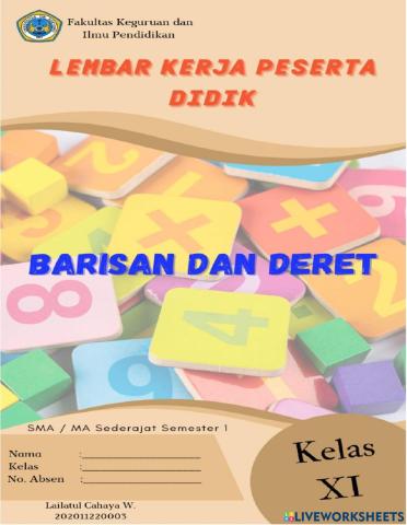 LKPD Barisan dan Deret