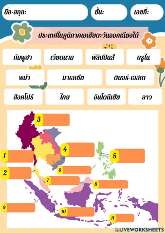 ประเทศในภูมิภาคเอเชียตะวันออกเฉียงใต้