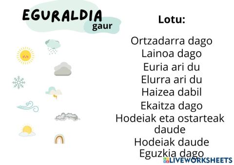 Eguraldia gaur