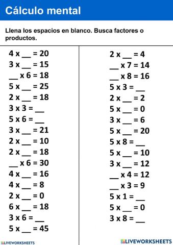 Multiplicaciones