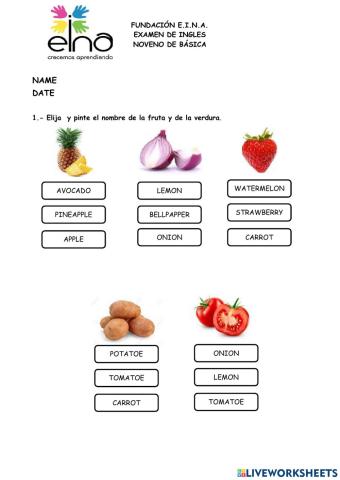 Examen quimestral