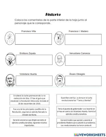 Propuestas de los caudillos revolucionarios