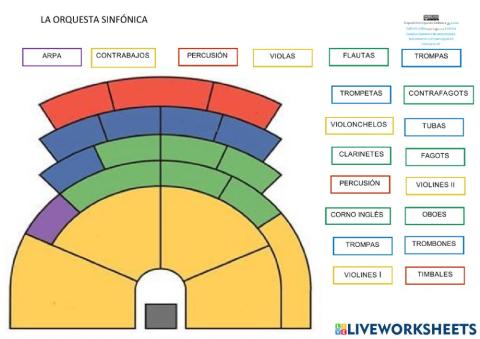 DISPOSICIÓN ORQUESTA SINFÓNICA