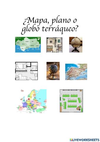 ¿Mapa, plano o globo terráqueo?