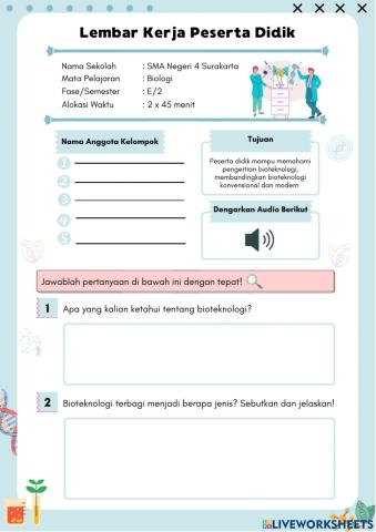 LKPD Bioteknologi 1 - Audio