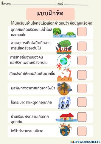 ภัยพิบัติและแนวทางการจัดการ