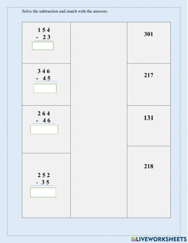 Subtraction