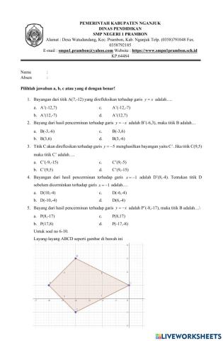 Latihan Refleksi Pertemuan 2