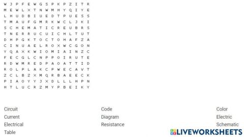 Word search puzzle