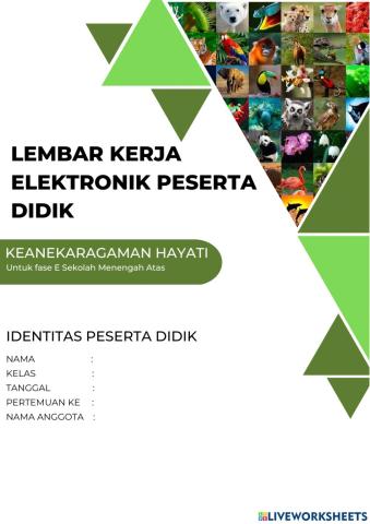 E-lkpd keanekaragaman hayati