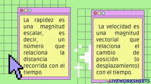 Diferencia entre velocidad y rapidez