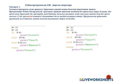 Python программалау тілі