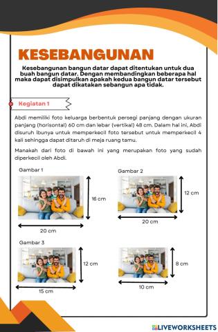 LKPD Kesebangunan dan Kekongruenan Pertemuan 1