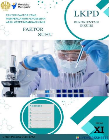 Faktor Suhu Mempengaruhi Pergeseran Arah Kesetimbangan Kimia