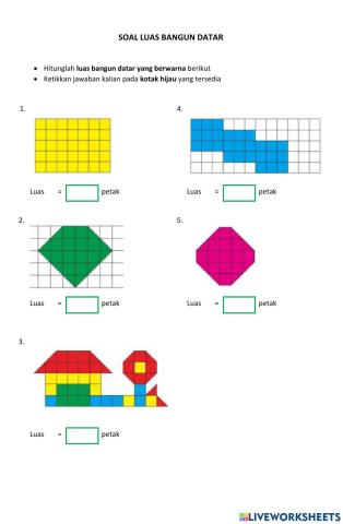 Luas Bangun Datar Berpetak