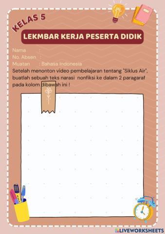 Lembar kerja peserta didik