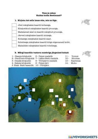 Tean ja oskan - Kuidas hoida Eestimaad?