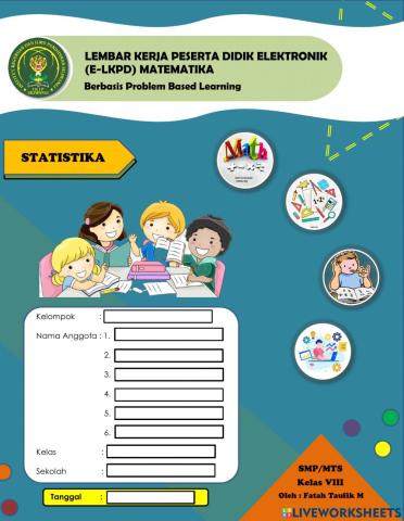 Lembar Kerja Peserta Didik Elektronik (E-LKPD) Berbasis  Model Problem Based Learning