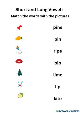 Short & Long Vowel i