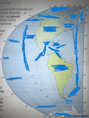 Amerika - Slepá mapa