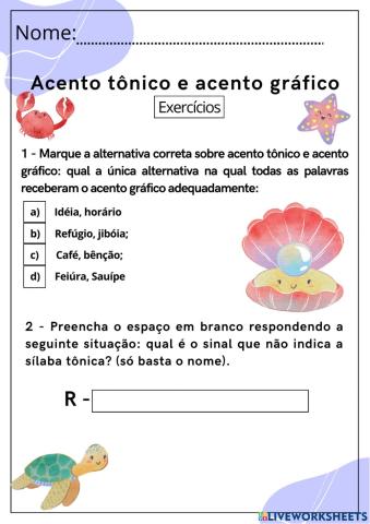 Acento tônico e gráfico