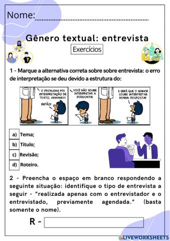 Gênero textual: entrevista