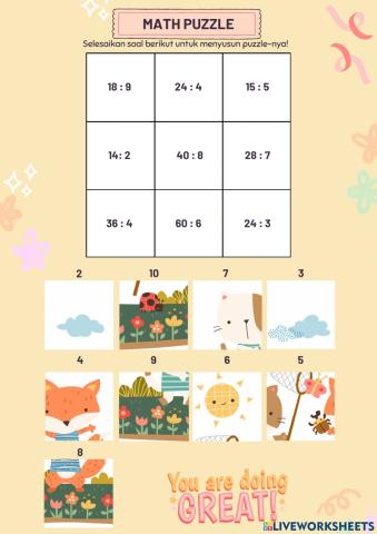 Math Puzzle - Pembagian