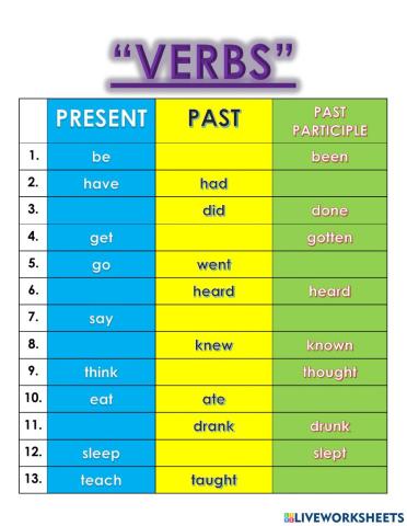 Verbs 3