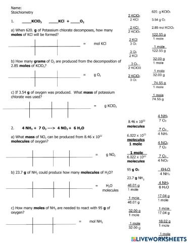 Stoichiometry 2