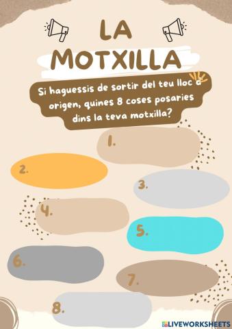 LA MOTXILLA