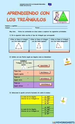 Los triángulos y sus ángulos