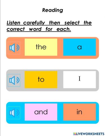 Sight Words