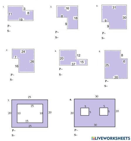 Area and perimeter