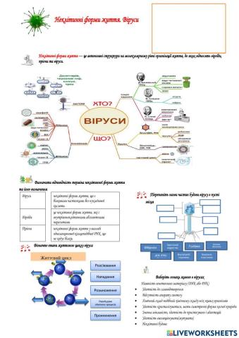 Неклітинні форми життя. Віруси