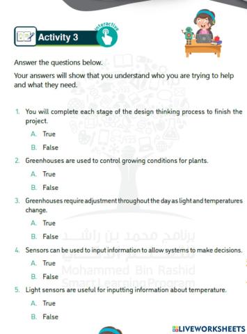 Grade 7 unit 4 Activity 3