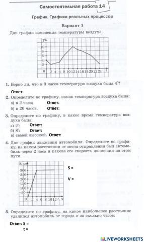 График. графики реальных процессов