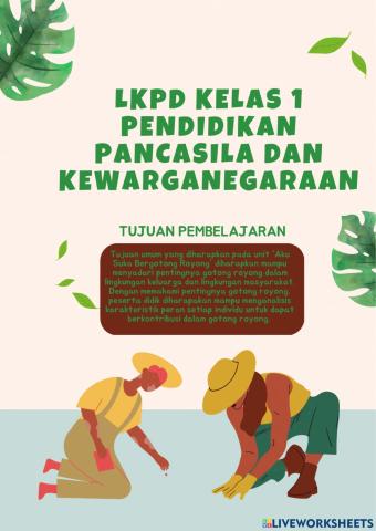 LKPD Kelas 1 Pendidikan Pancasila dan Kewarganegaraan