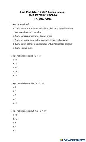 Pts informatika 2022