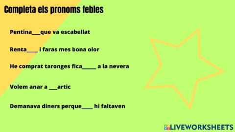 Pronoms febles