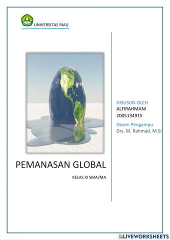 E-lkpd pemanasan global