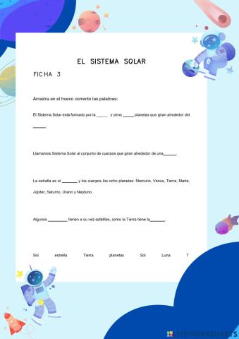 El sistema solar