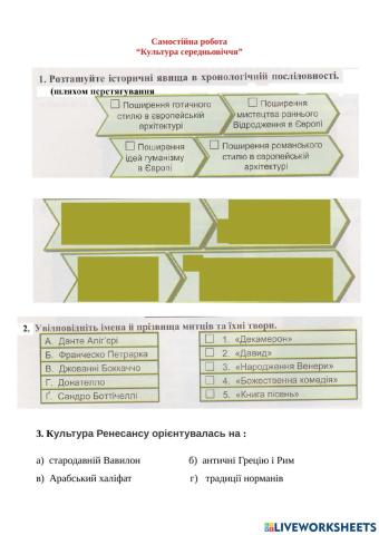 Культура середньовіччя