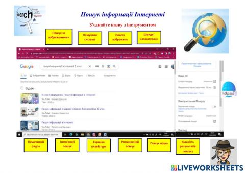 Пошук інформації Інтернеті
