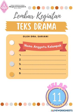 LKPD Teks Drama