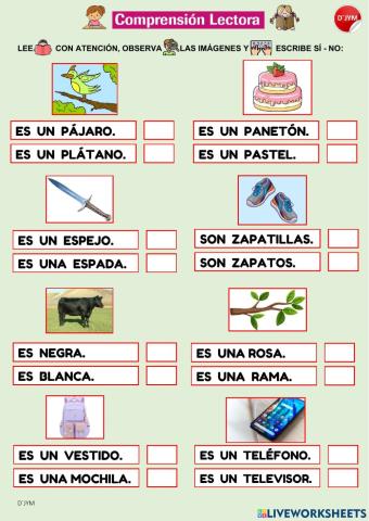 Comprensión de vocabulario