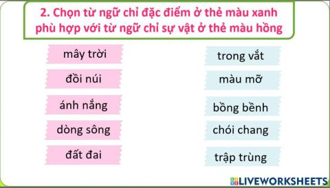 Nối từ lớp 3