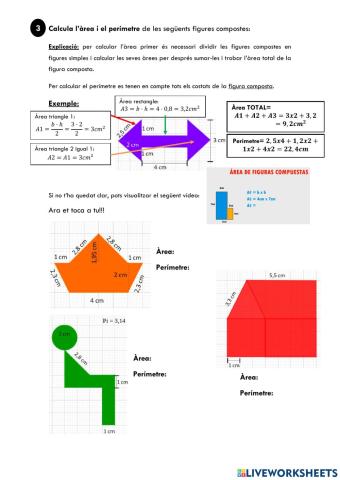 àrees i perímetres figures compostes